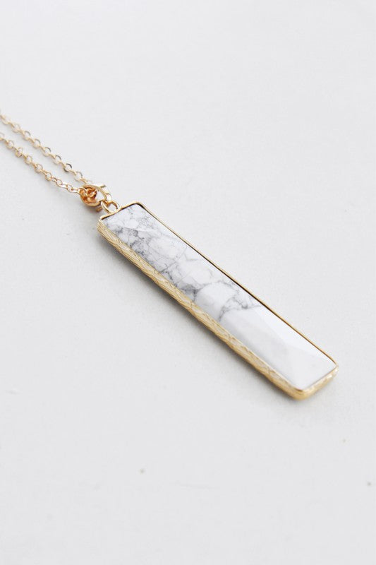 White Howlite Pendant